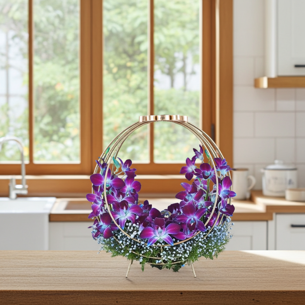 Blue Orchids Arrangement