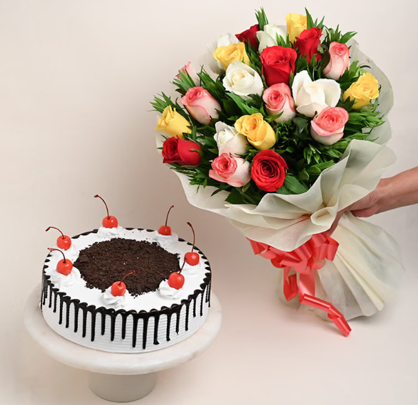 Cherished Symphony With Black Forest Cake