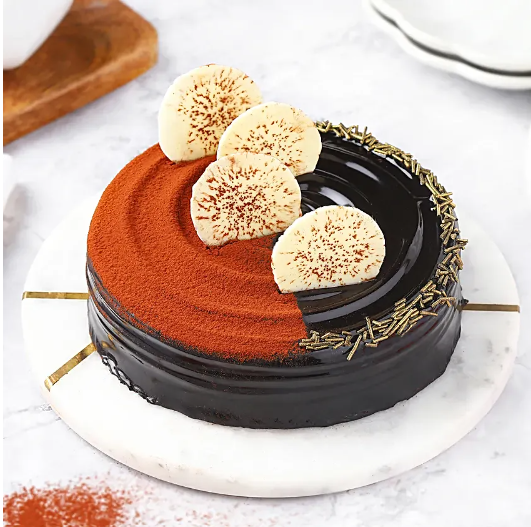 Velvet Chocolate Truffle Cake