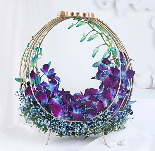 Blue Orchids Arrangement