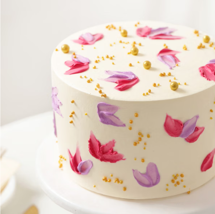Hand-painted Floral Delight Cake