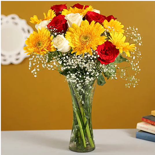 Scintillating Floral Mix Vase
